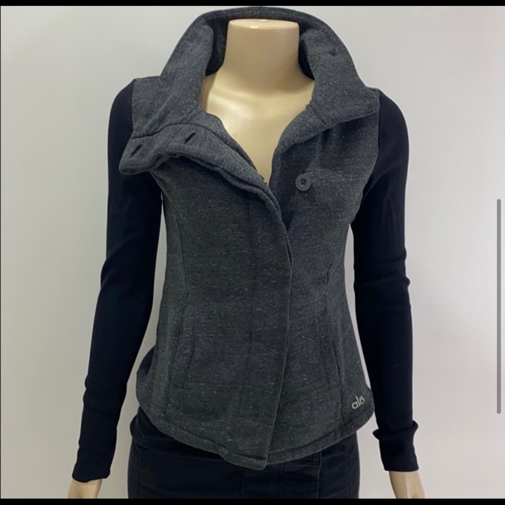 Alo black and grey sweater  size xs